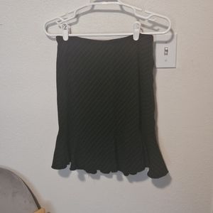 Charlotte Russe Pencil Skirt, Size 7/8, Black and White, Zip Up.
